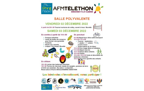Le Dojo au Téléthon 2022 à Pont